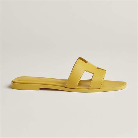 hermes oran jaune imperial|Hermes oran sandals size guide.